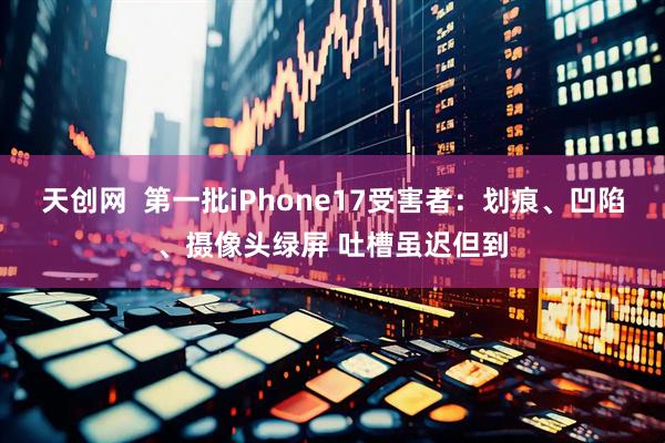 天创网  第一批iPhone17受害者：划痕、凹陷、摄像头绿屏 吐槽虽迟但到