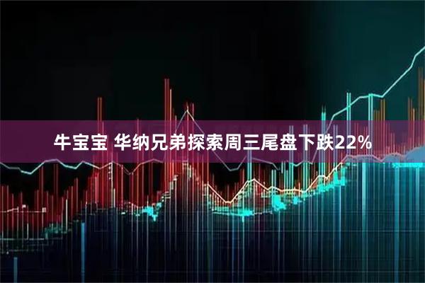 牛宝宝 华纳兄弟探索周三尾盘下跌22%