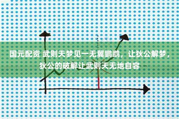 国元配资 武则天梦见一无翼鹦鹉，让狄公解梦，狄公的破解让武则天无地自容